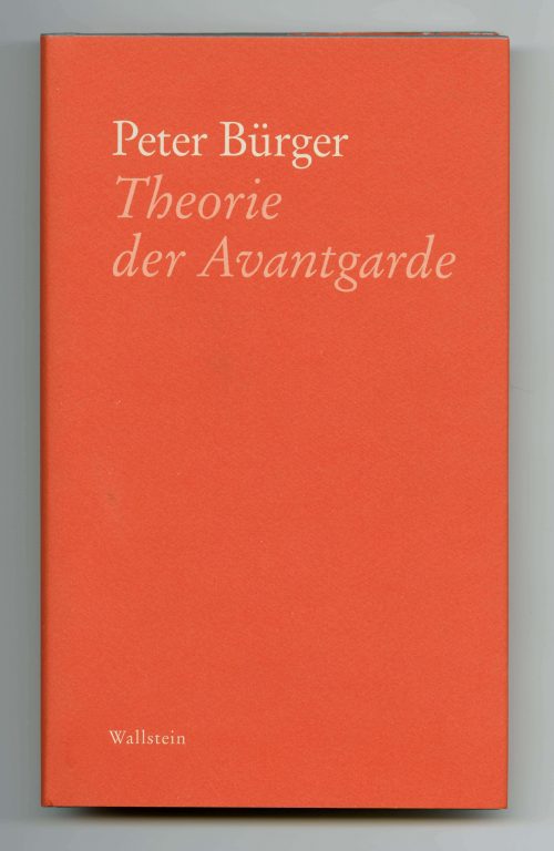 Bürger_TheorieAvantgarde